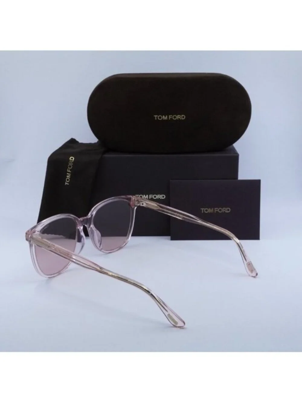 Tom Ford FT0972-K 72G Square Sunglasses – Transparent Pink